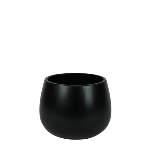 Glossy Black Hortus London Pot (14.5x14cm)
